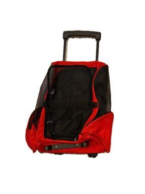 24" High Red Black Mesh Roller (Kids) Wheelie/Roller